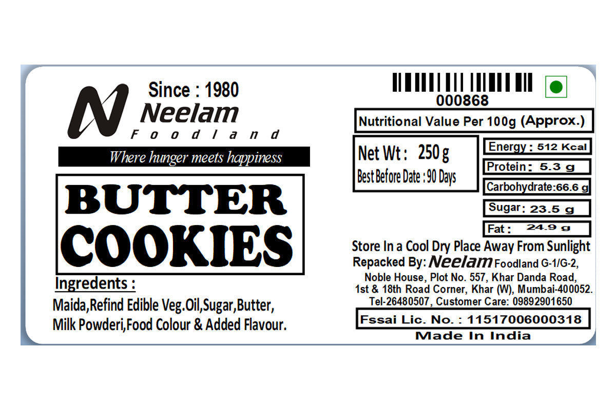 Neelam Foodland Butter Cookies 