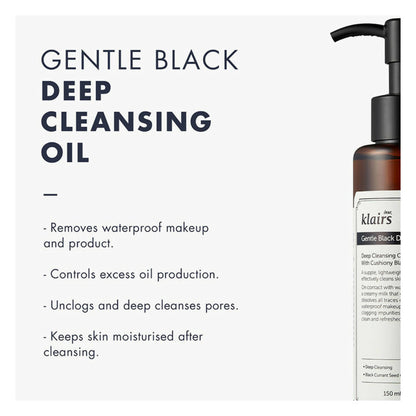 Dear Klairs Gentle Black Deep Cleansing Oil