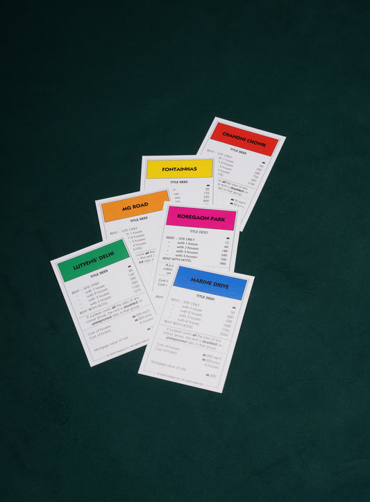 Comet x Monopoly Game Cards