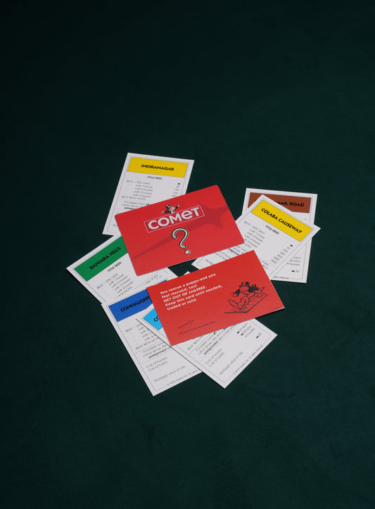 Comet x Monopoly Game Cards
