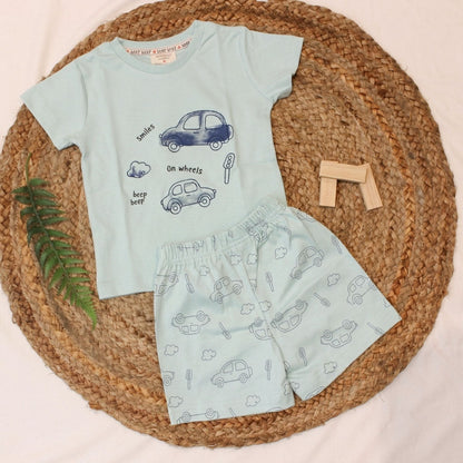 Bachpan kids wear New Born Boys Casual Wear- Mint Green