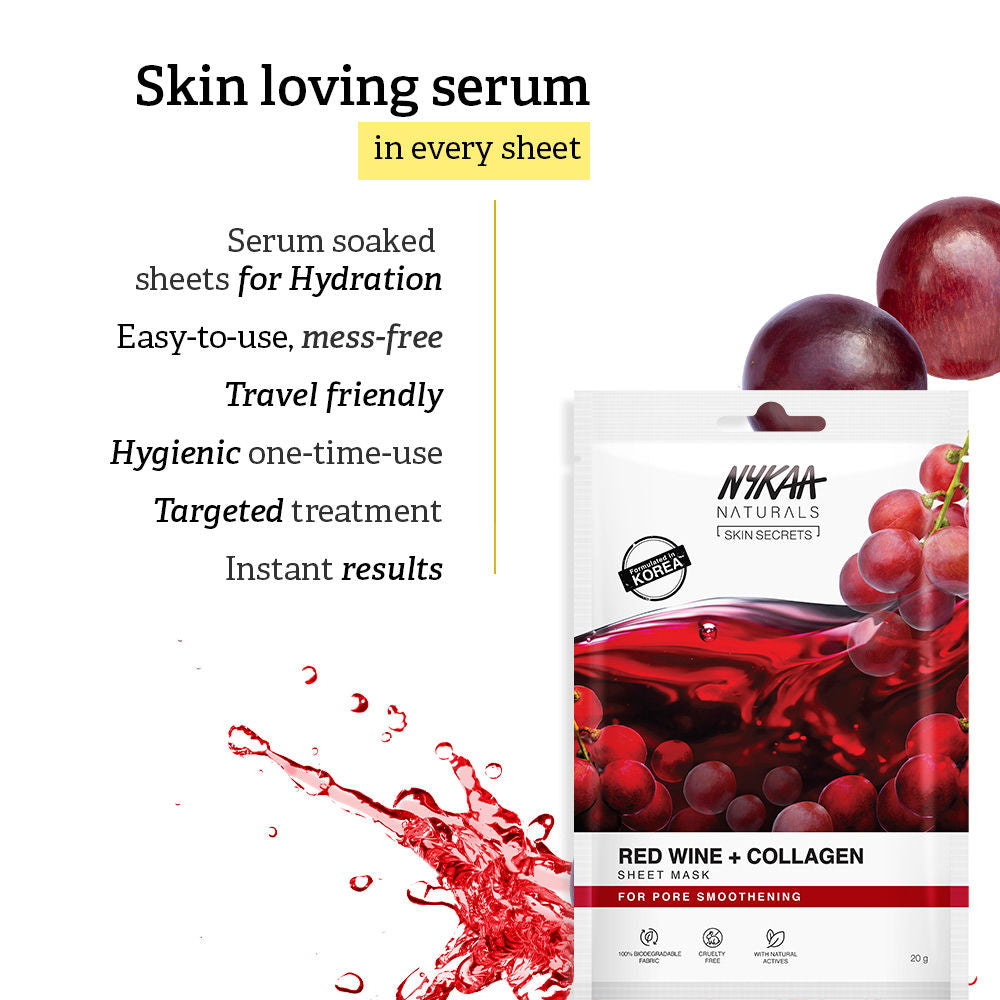 Nykaa Naturals Korean Sheet Mask (20g) - PUSHMYCART