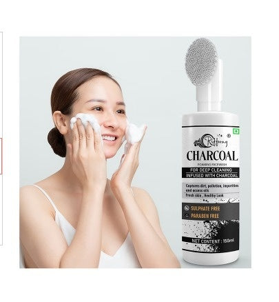 Riffway Charcoal Foaming Face Wash - PUSHMYCART