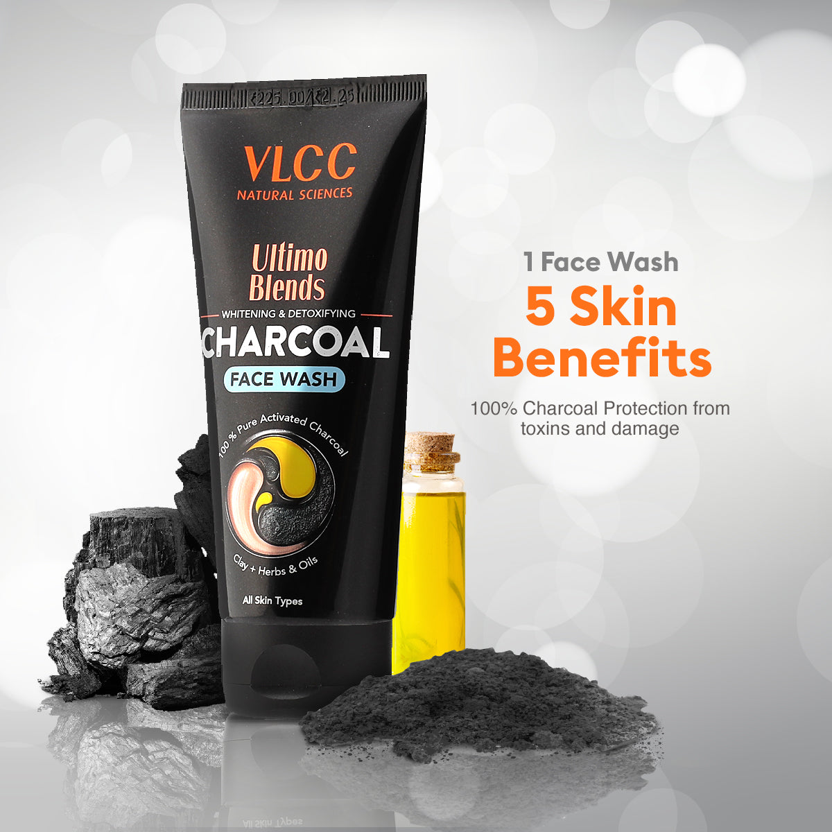 VLCC Ultimo Blends Charcoal Face Wash 