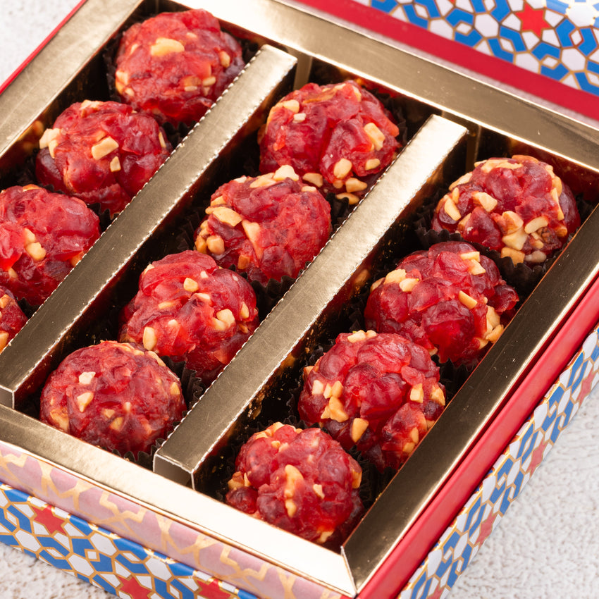 The Baklava Box Cherry And Cashew Ladoo - PUSHMYCART