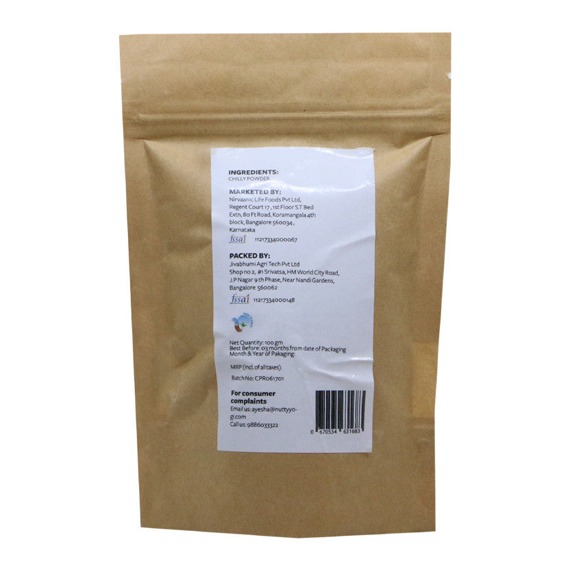 Nutty Yogi Organic Red Chilly Powder / Laal Mirch