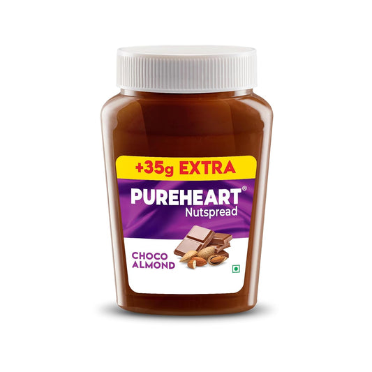 Pureheart Choco Almond Nut Spread - Delicious | Smooth and Creamy Snack | Nutty Chocolate Almond Spread for Breakfast