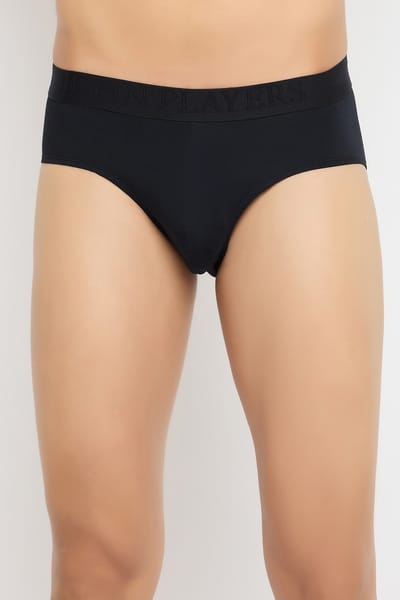 John Players Solid Brief in Black - Modal