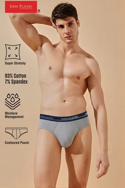 Pack of 2 John Players Solid Cotton Briefs
