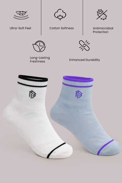 Pack of 2 John Players Sneaker Length Socks