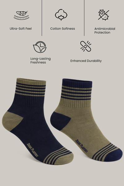 John Players Antimicrobial Socks - Pack of 2