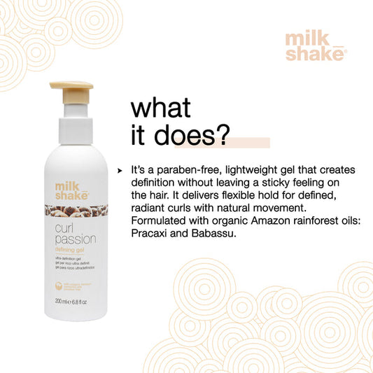 Milk shake curl passion defining gel