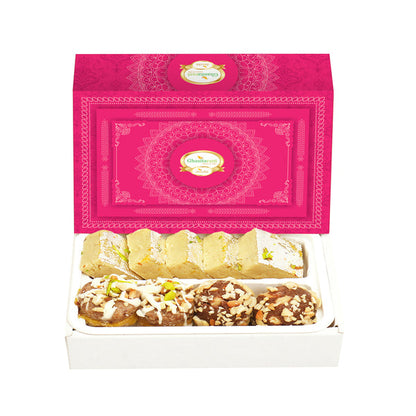 Ghasitaram Assorted Box Of Barfis, Dryfruit Sweets