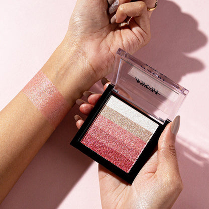 Nykaa Glow Goals! Shimmer Brick Highlighter Palette (7.5gm) - PUSHMYCART