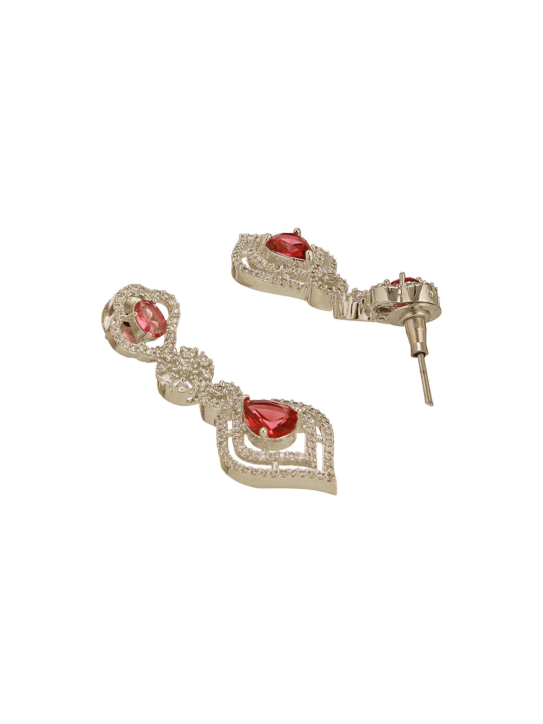 Detail shot of the silver plating and stone embellishments