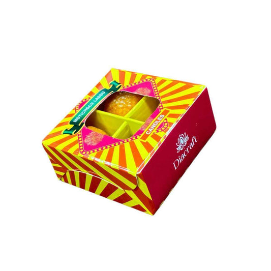 DiaCraft Premium Motichoor Ladoo Candles 4 Pieces