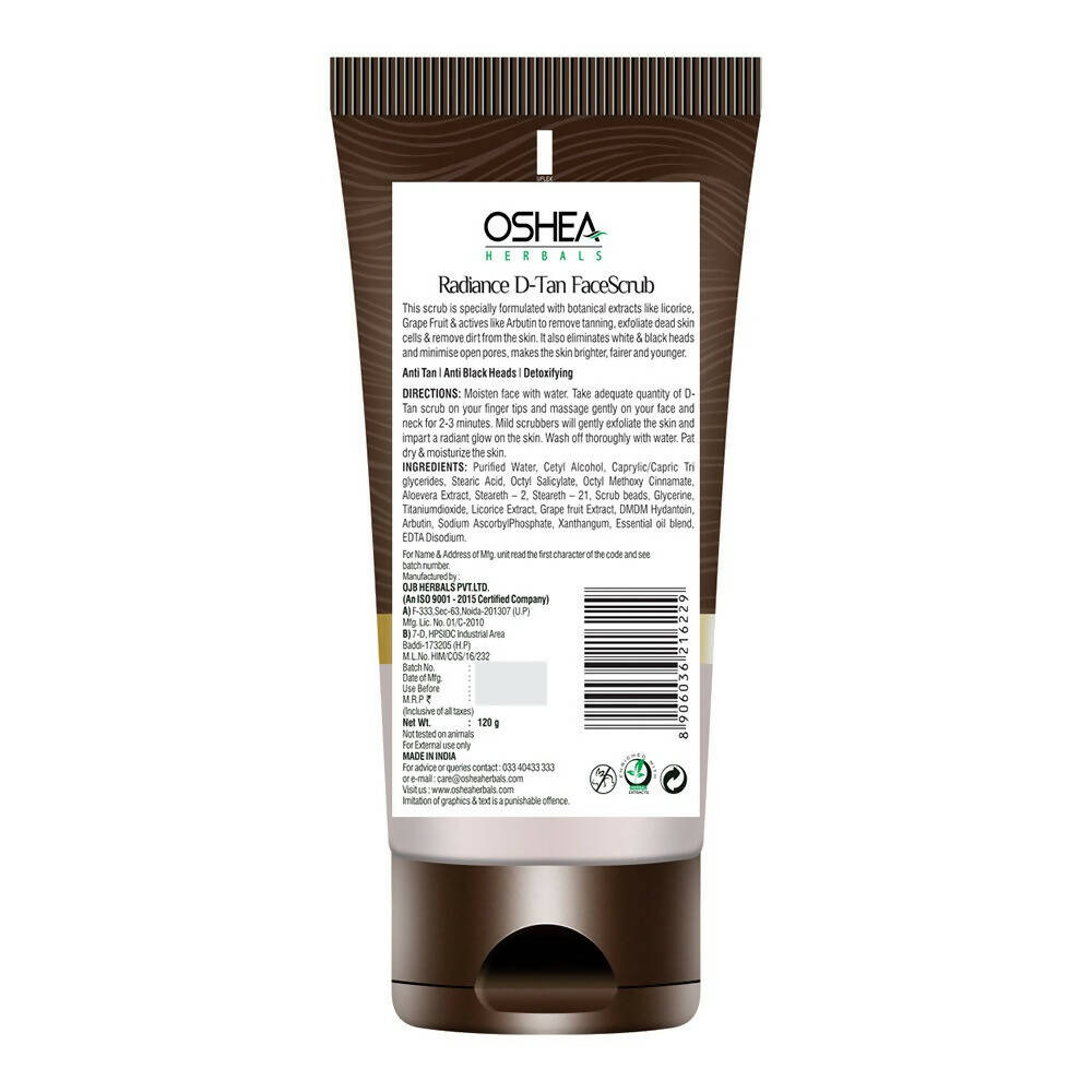 Oshea Herbals Radiance DTan Face Scrub