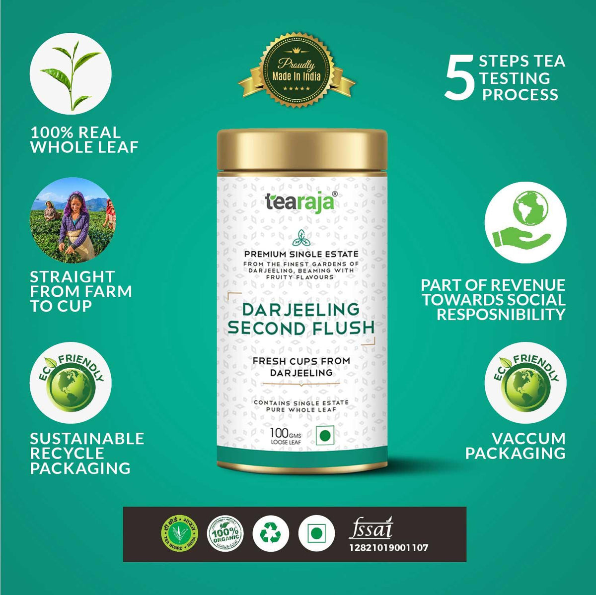 Tea Raja - Darjeeling Second Flush Tea - PUSHMYCART