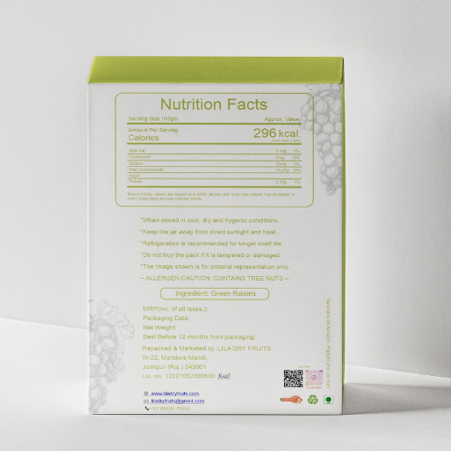 Lila Dry Fruits Premium Green Raisins