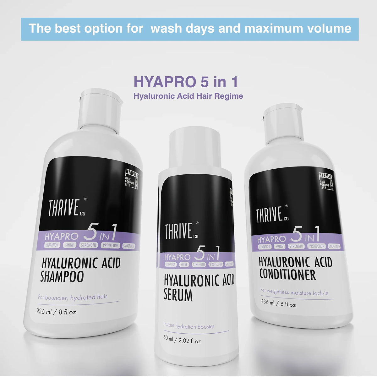 Thriveco Dry Shampoo bottle instantly refreshes oily hair, showing root lift and volume. - Image 12