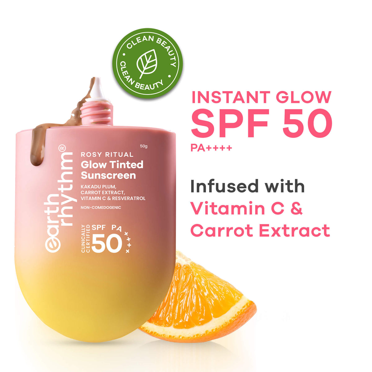 Earth Rhythm Rosy Ritual Glow Tinted Sunscreen