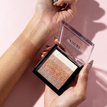 Nykaa Glow Goals! Shimmer Brick Highlighter Palette (7.5gm) - PUSHMYCART