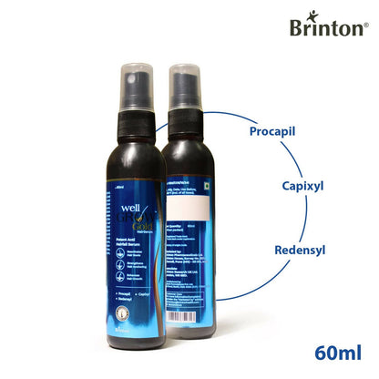 Brinton WellGrow Gold Hair Serum - PUSHMYCART