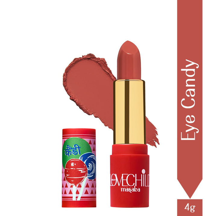 LoveChild Eye Candy| Luxe|Matte Lipstick Peach Nude | Velvet Matte Finish