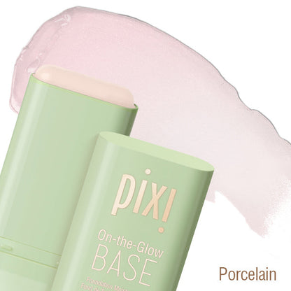 Pixi Beauty Prime & Glow bottle, showcasing its elegant design as a makeup primer.