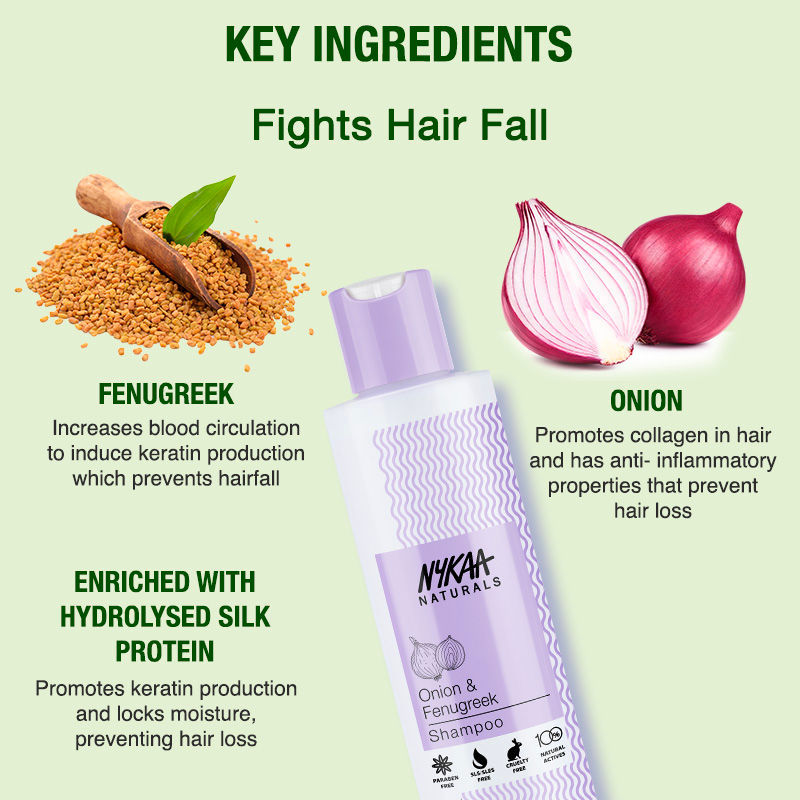 Nykaa Naturals Anti-Hair Fall Sulphate-Free Shampoo - PUSHMYCART
