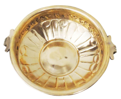 Brass Urli Flower Holder 0.715Kg - PUSHMYCART
