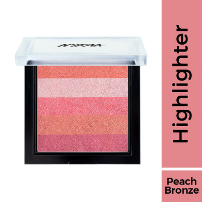 Nykaa Glow Goals! Shimmer Brick Highlighter Palette (7.5gm) - PUSHMYCART