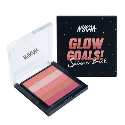 Nykaa Glow Goals! Shimmer Brick Highlighter Palette (7.5gm) - PUSHMYCART