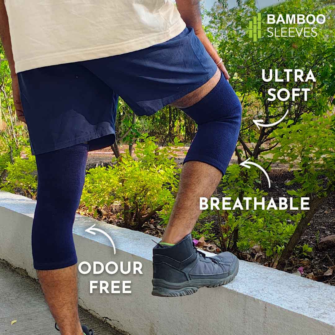 Heelium Bamboo Compression Knee Cap - Pack of 1