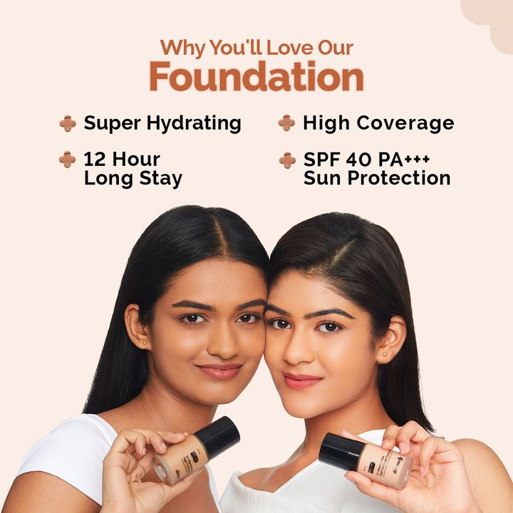 The Derma Co 2% Niacinamide High Coverage Foundation-01 Ivory