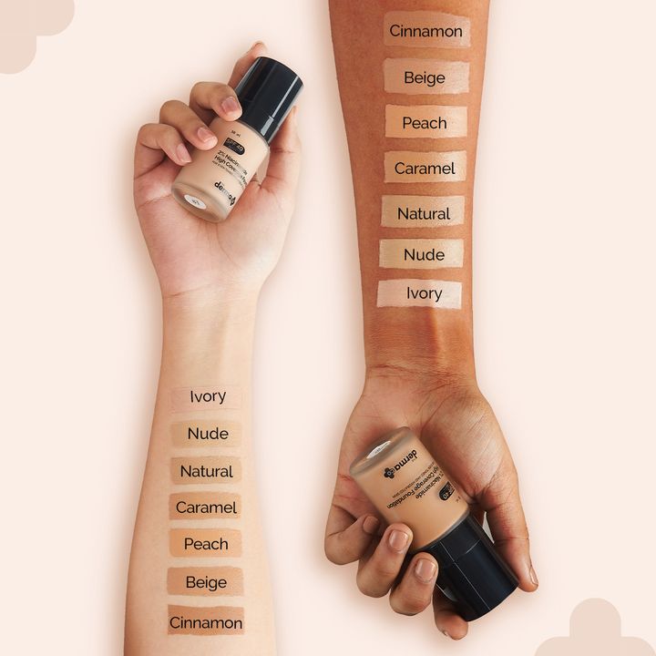 The Derma Co 2% Niacinamide High Coverage Foundation-01 Ivory