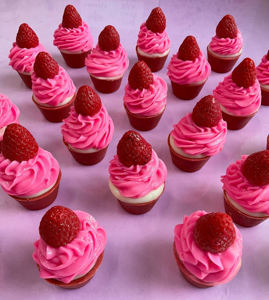 The Sass Bar Fraises Mini-Cupcake Soap