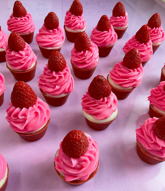 The Sass Bar Fraises Mini-Cupcake Soap