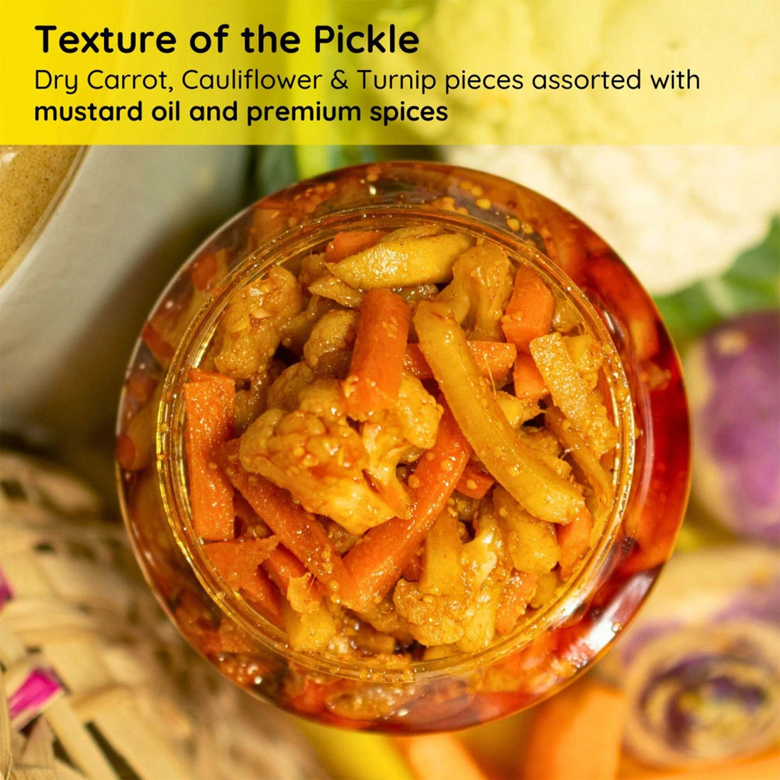 FARMDIDI Gajar Gobhi Shalgam Ka Mix Achar