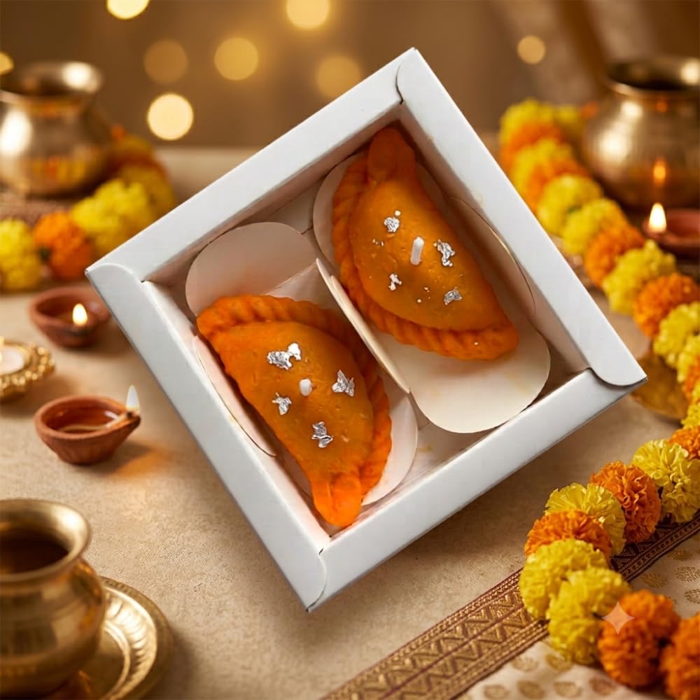 Wish Candle Decorative Mithai Candles Diwali Gift Box