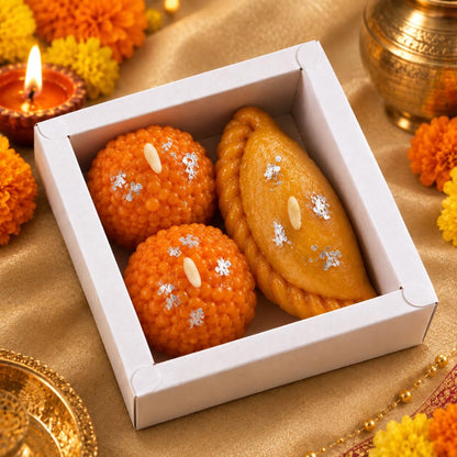 Wish Candle Decorative Mithai Candles Diwali Gift Box