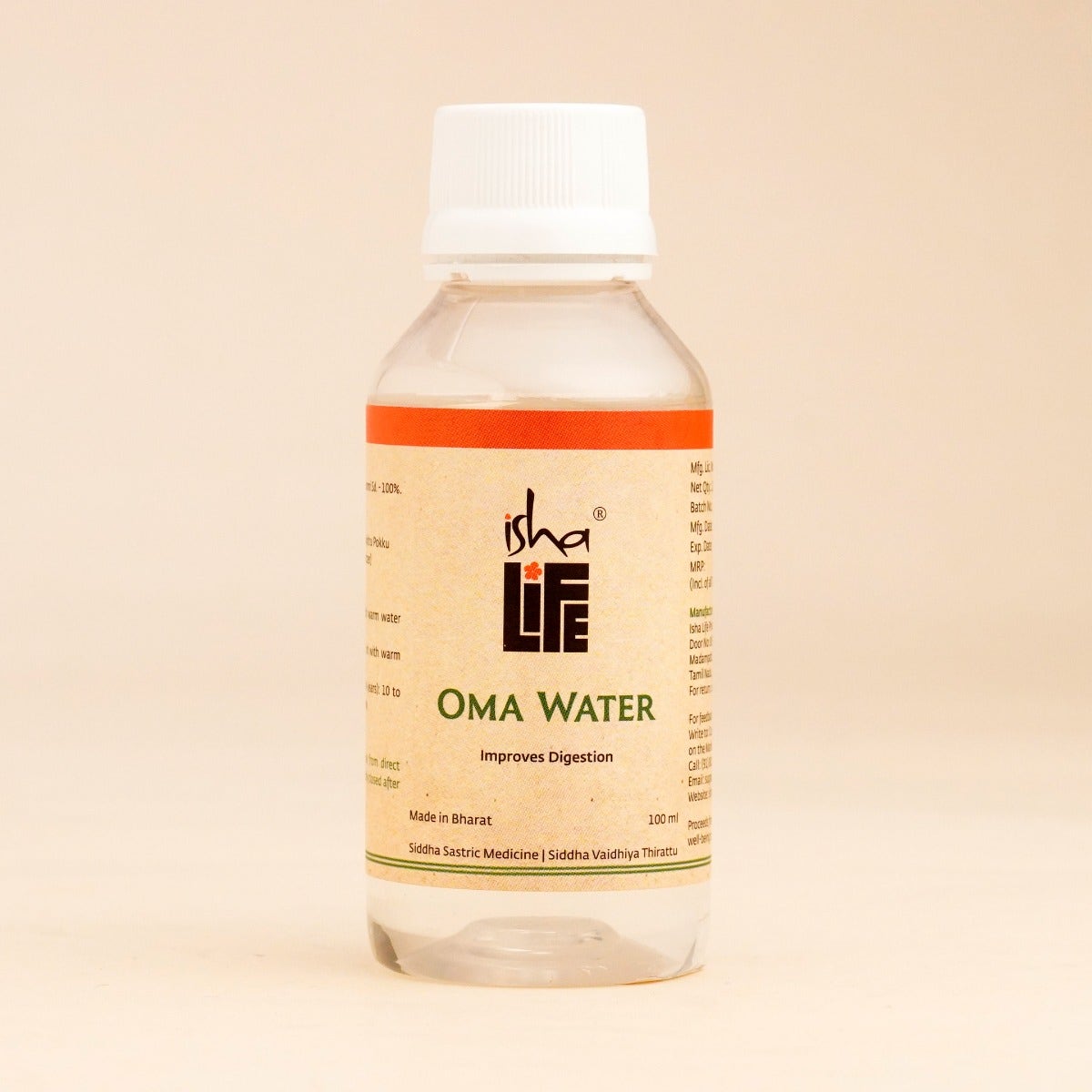 Isha Life Oma Water 100ml - PUSHMYCART
