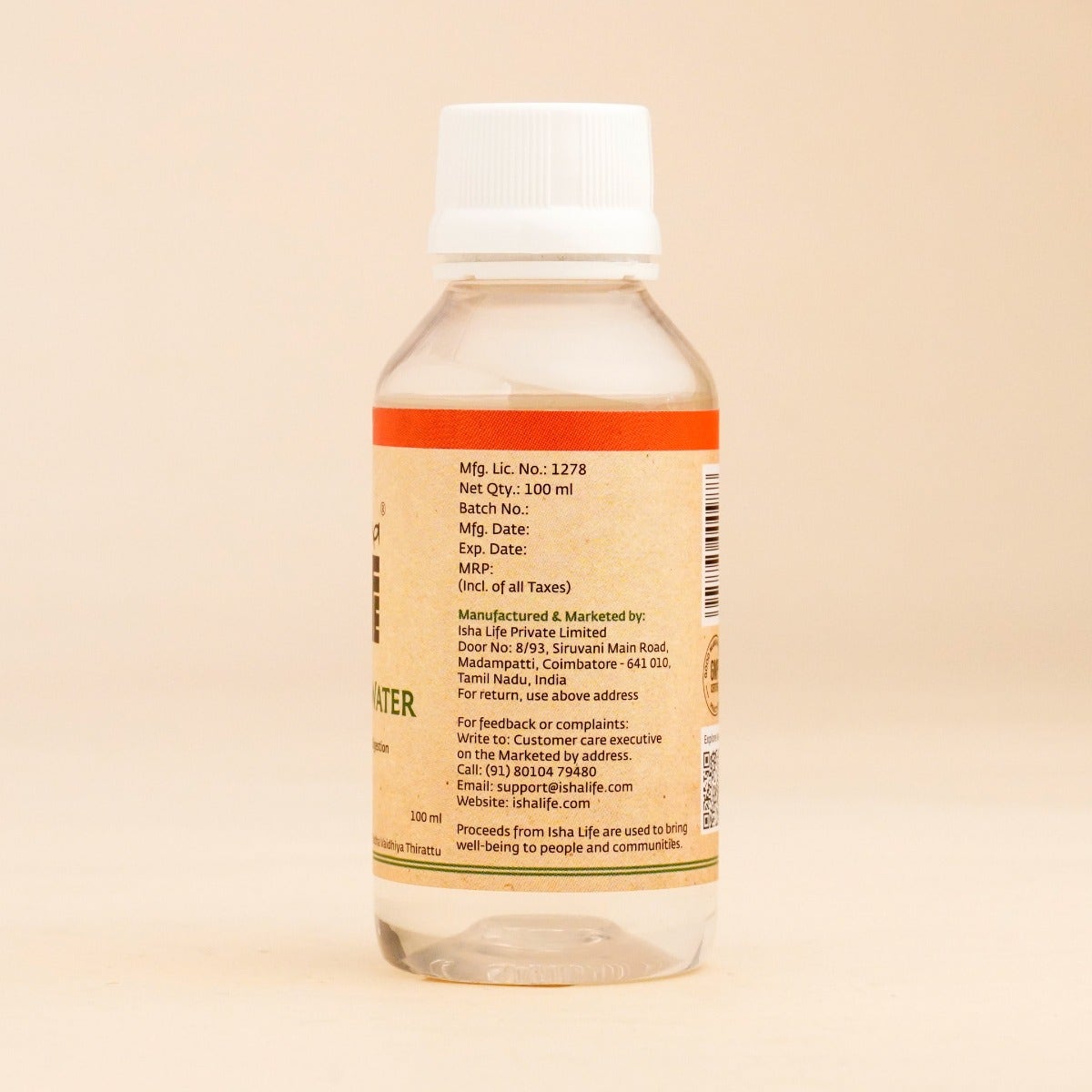 Isha Life Oma Water 100ml - PUSHMYCART