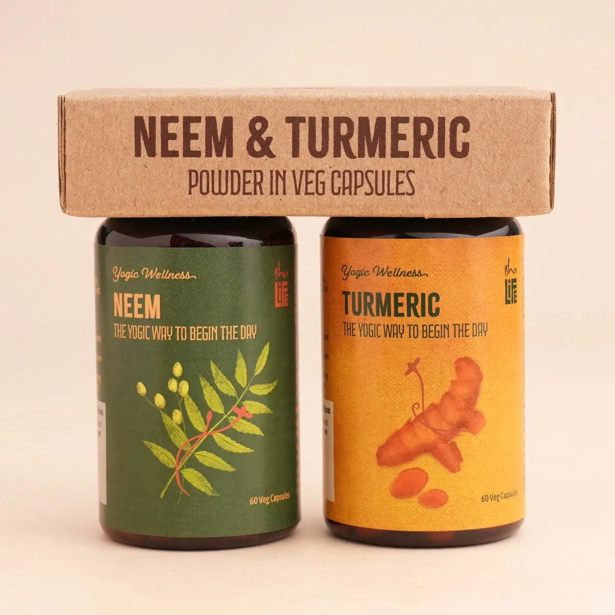 Isha Life Neem and Turmeric Veg Capsules