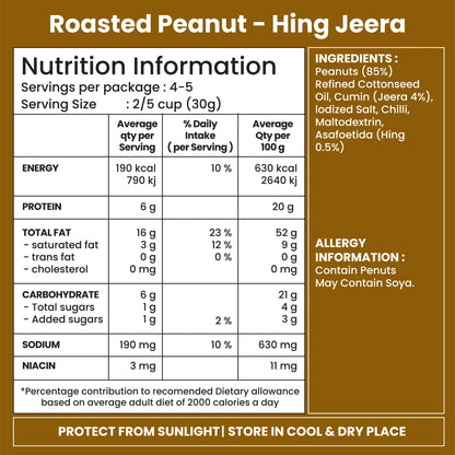 Jabsons Foods Hing Jeera Roasted Peanuts
