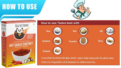 HEALTHY PANDA Hot Garlic Chutney - PUSHMYCART