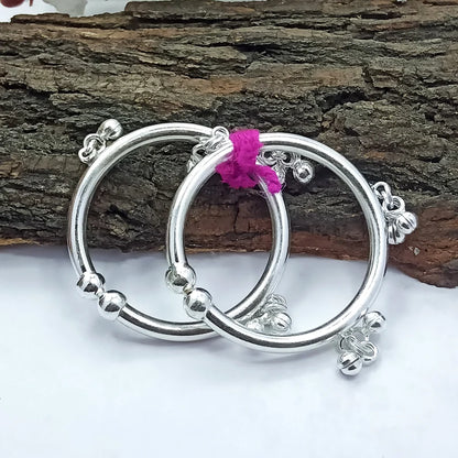 Pure Silver Kadiyalu 55.7 grams - PUSHMYCART