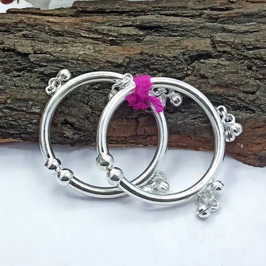 Pure Silver Kadiyalu 55.7 grams - PUSHMYCART