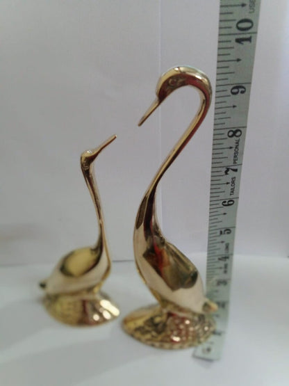 Brass Showpiece Duck Pair Statue 390g - PUSHMYCART