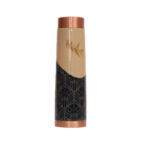 700 ml Geometric Design Copper Water Bottle